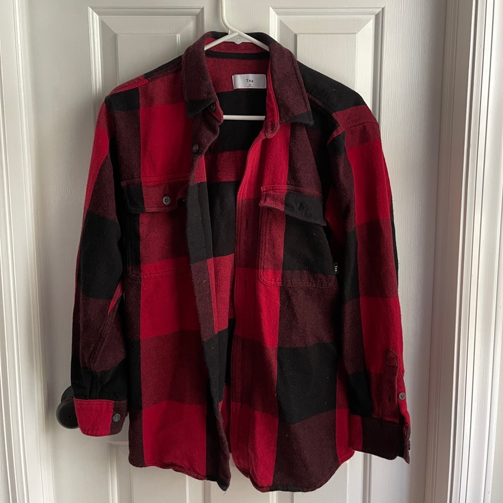 Aritzia TNA Oversize Flannel Shirt Women’s XS